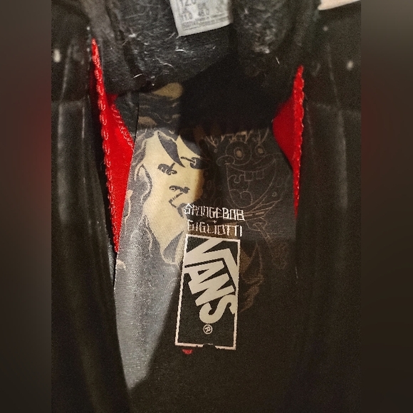 Van SpongeBob High Top Sneakers-Mens Size 12 - Picture 7 of 8